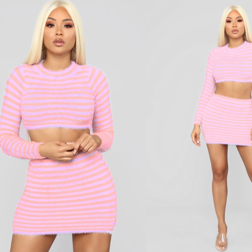 Fuzzy Stripe Set